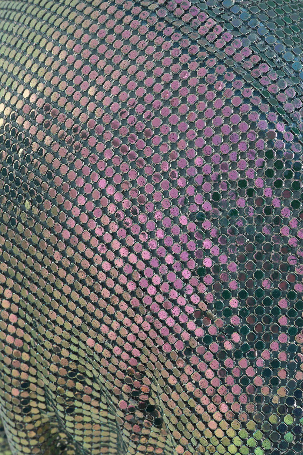 Chainmail Hood in Blue Iridescent