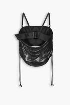 Buckle Bandeau Chainmail Top in Black