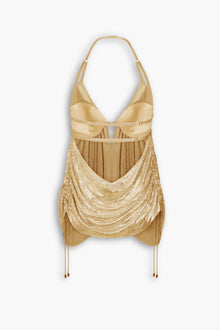 Y2K Chainmail Top in Gold