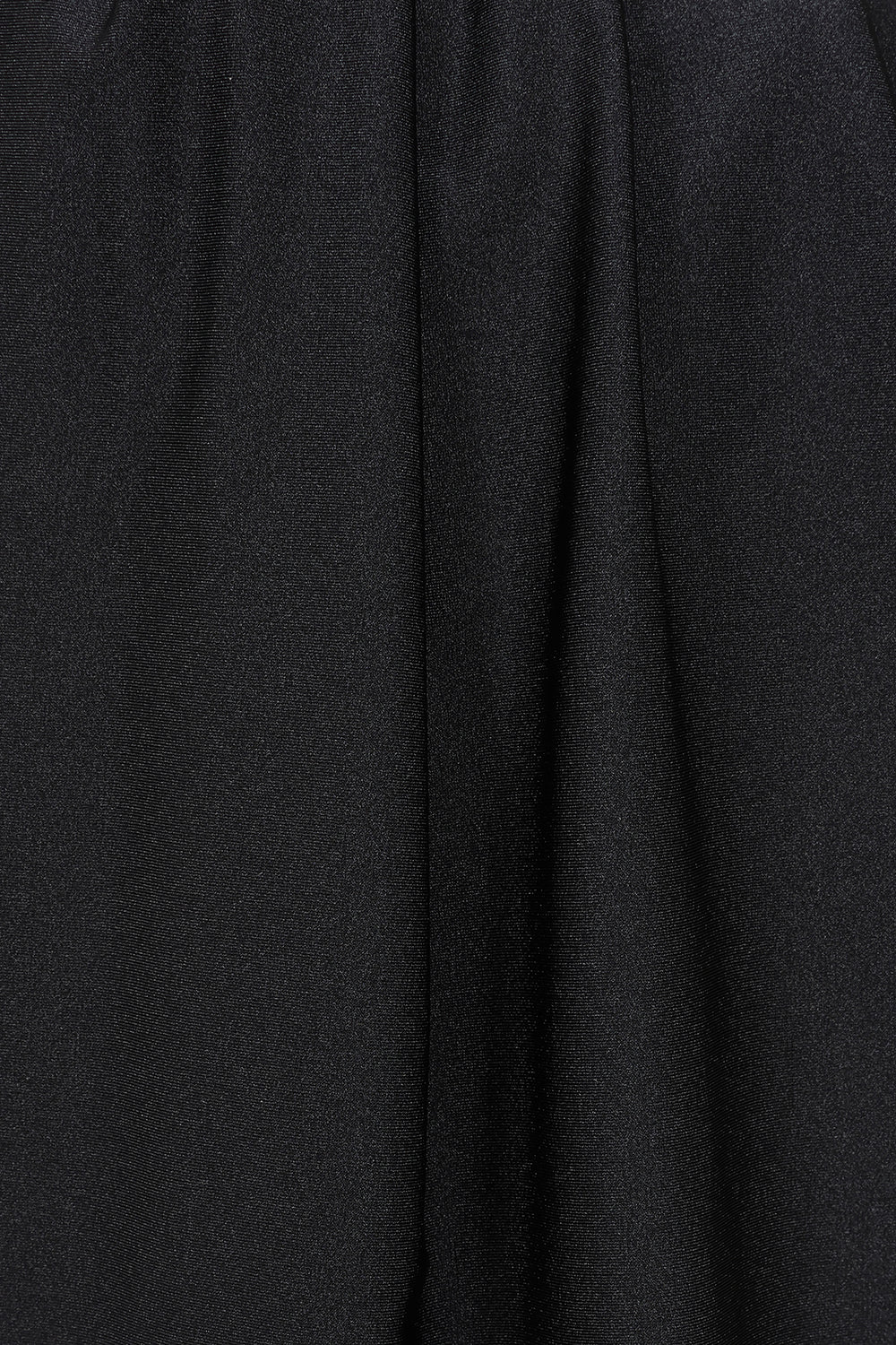 Stretch Draped One Piece in Black | KARIZMA