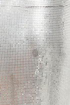 Buckle Chainmail Mini Skirt in Silver