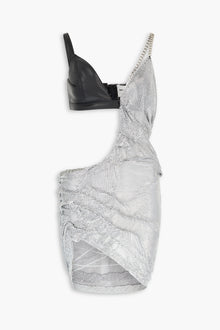 90s Chainmail Dress in Black & Silver