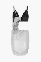 90s Chainmail Dress in Black & Silver