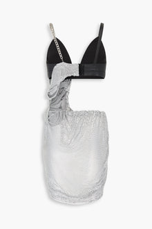 90s Chainmail Dress in Black & Silver