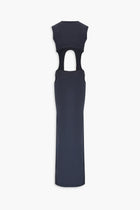 High Neck Cut Out Dress in Black