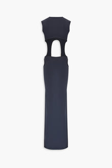 High Neck Cut Out Dress in Black
