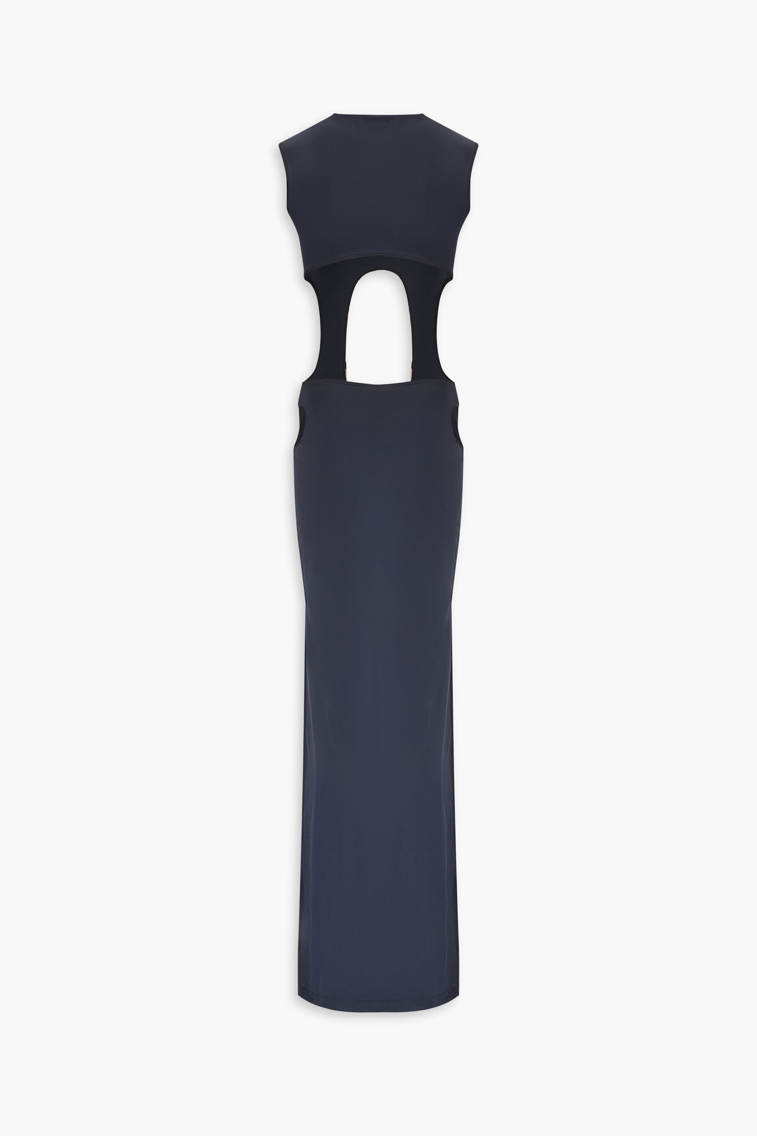 High Neck Cut Out Dress in Black