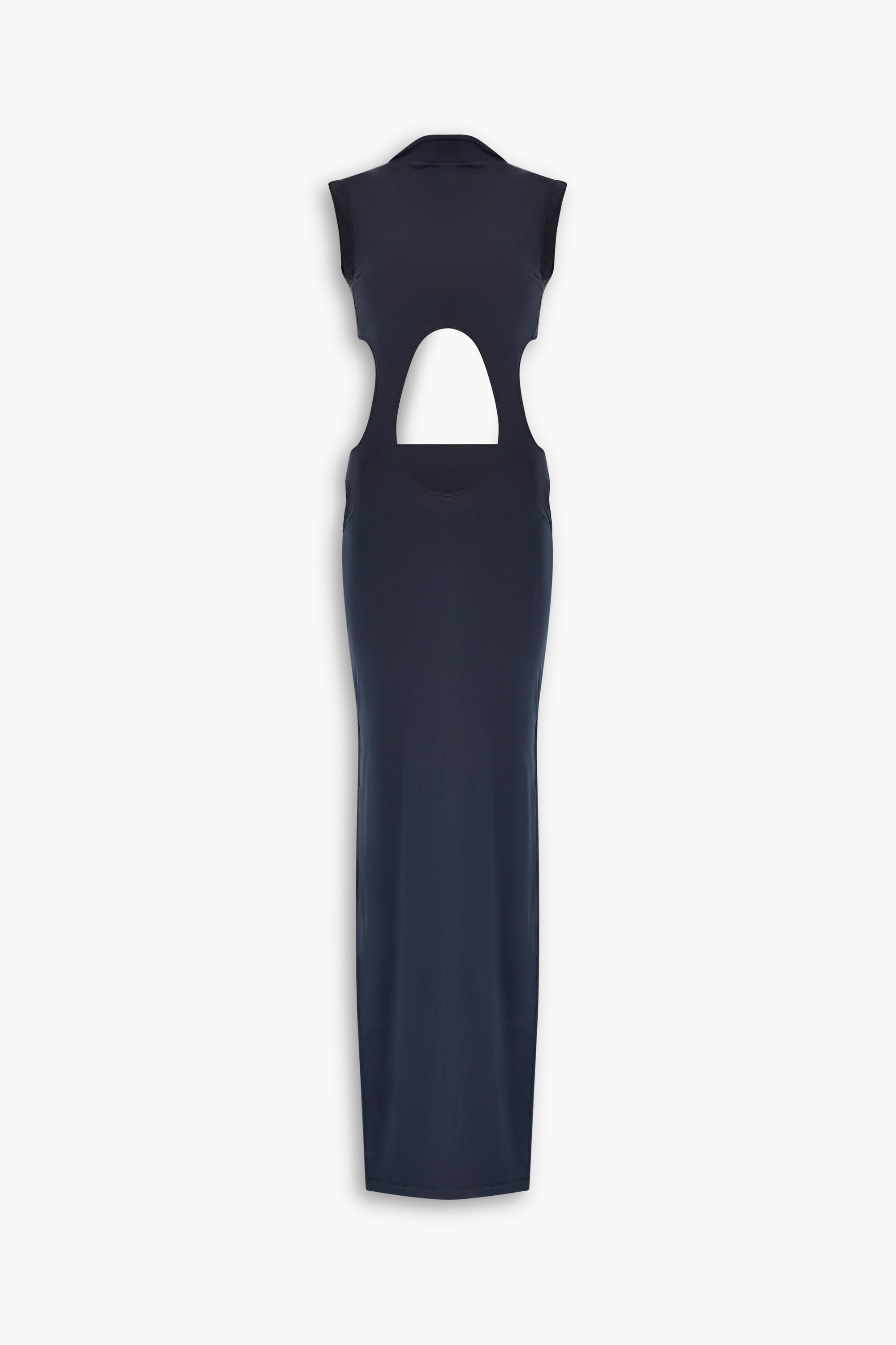 High Neck Cut Out Dress in Black