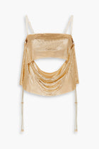 Buckle Bandeau Chainmail Top in Gold