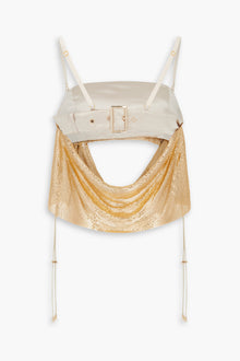 Buckle Bandeau Chainmail Top in Gold
