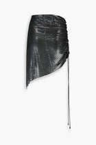Chainmail Wrap Micro Skirt in Black