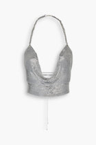 Double Chain Chainmail Top in Silver