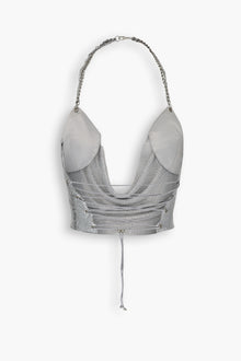 Double Chain Chainmail Top in Silver