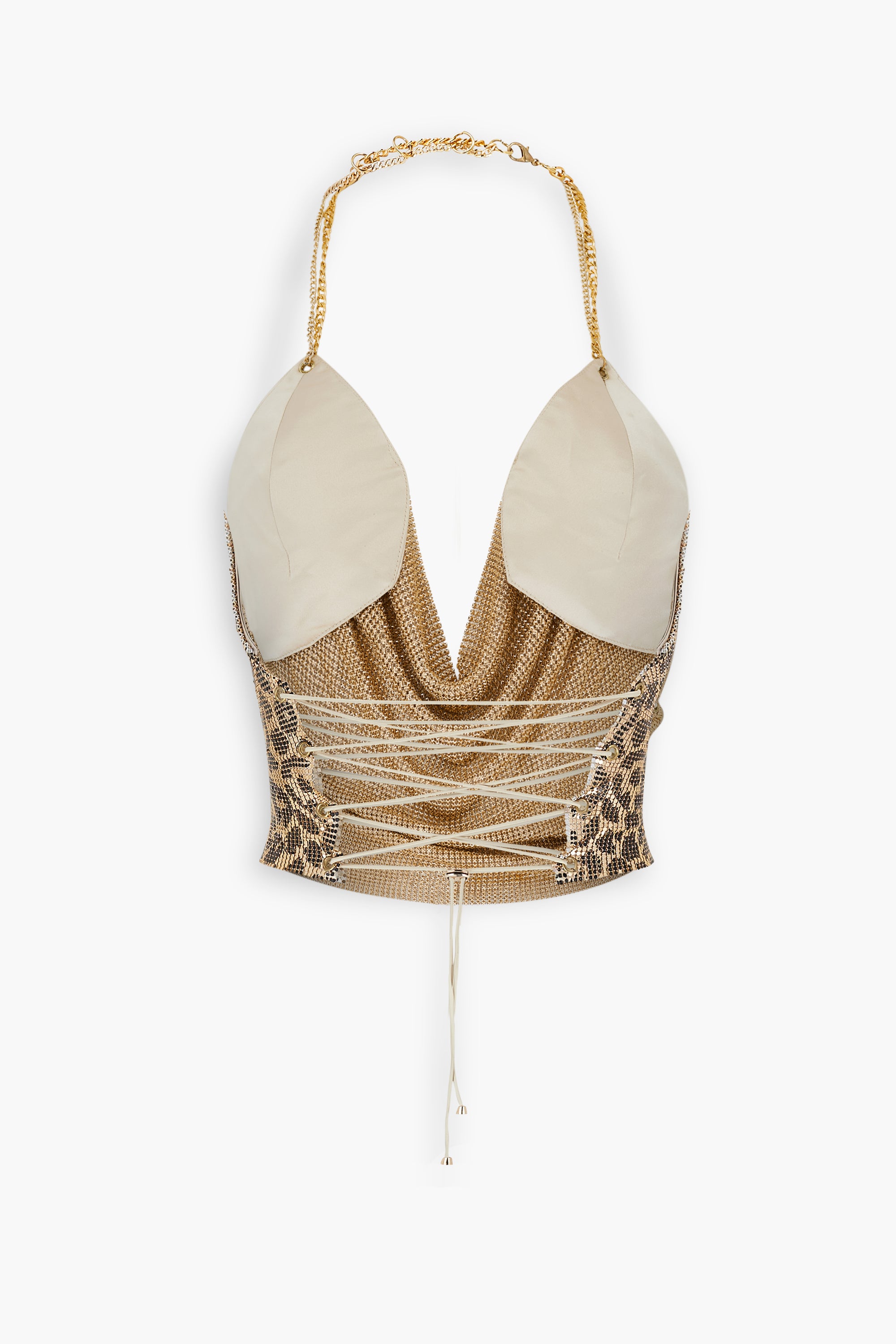 Double Chain Chainmail Top in Leopard