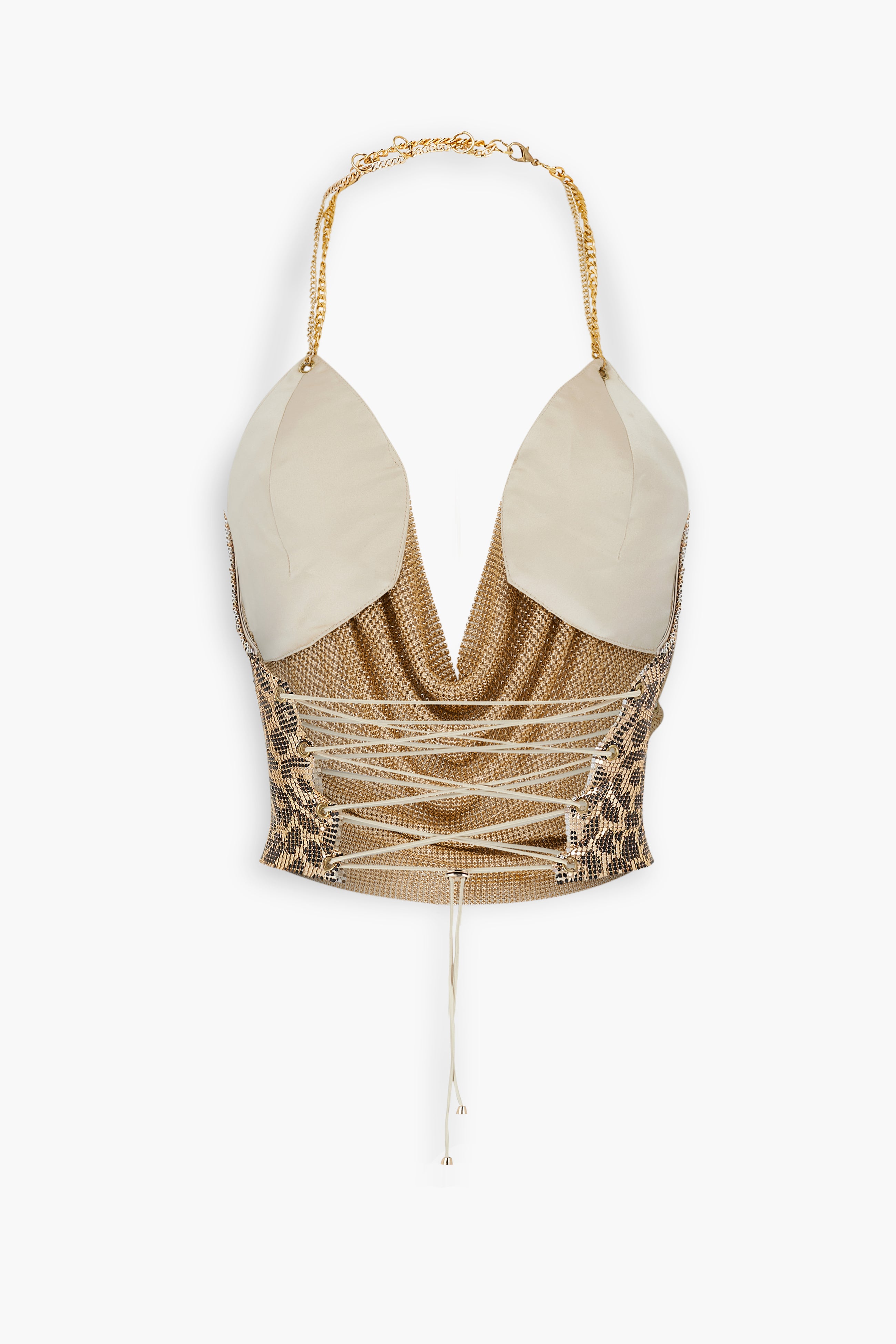 Double Chain Chainmail Top in Leopard