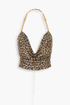 Double Chain Chainmail Top in Leopard