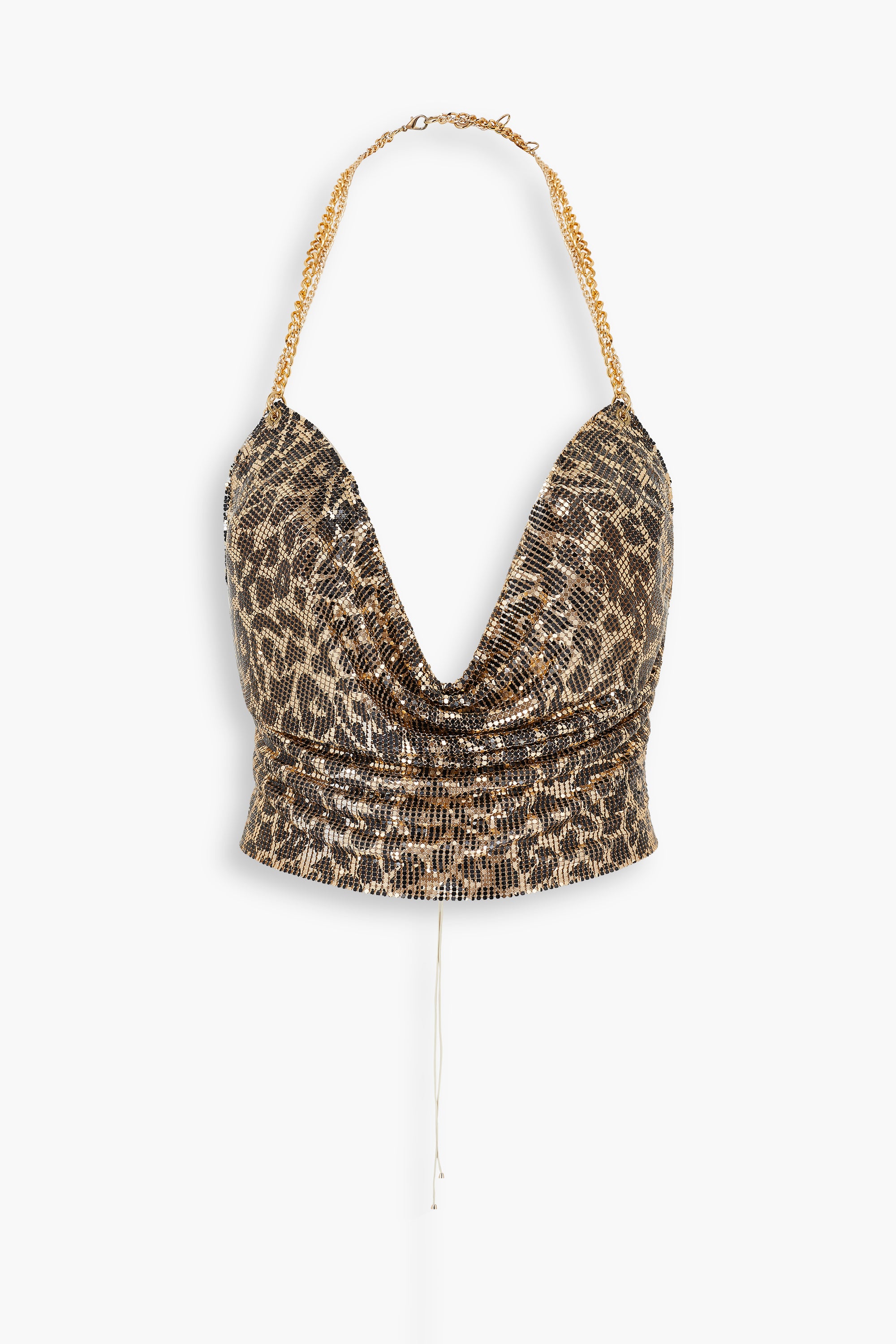 Double Chain Chainmail Top in Leopard