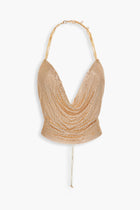 Double Chain Chainmail Top in Gold