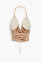 Double Chain Chainmail Top in Gold