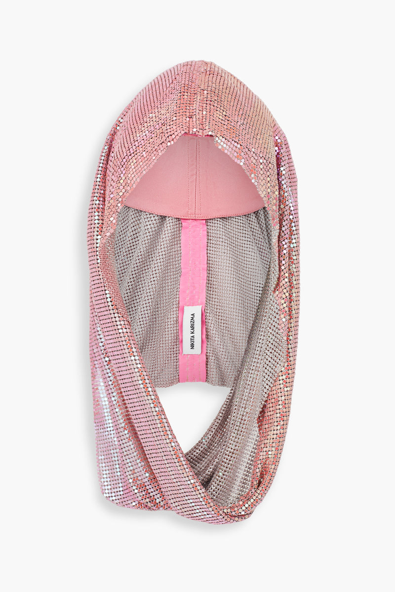 Chainmail Hood in Pink