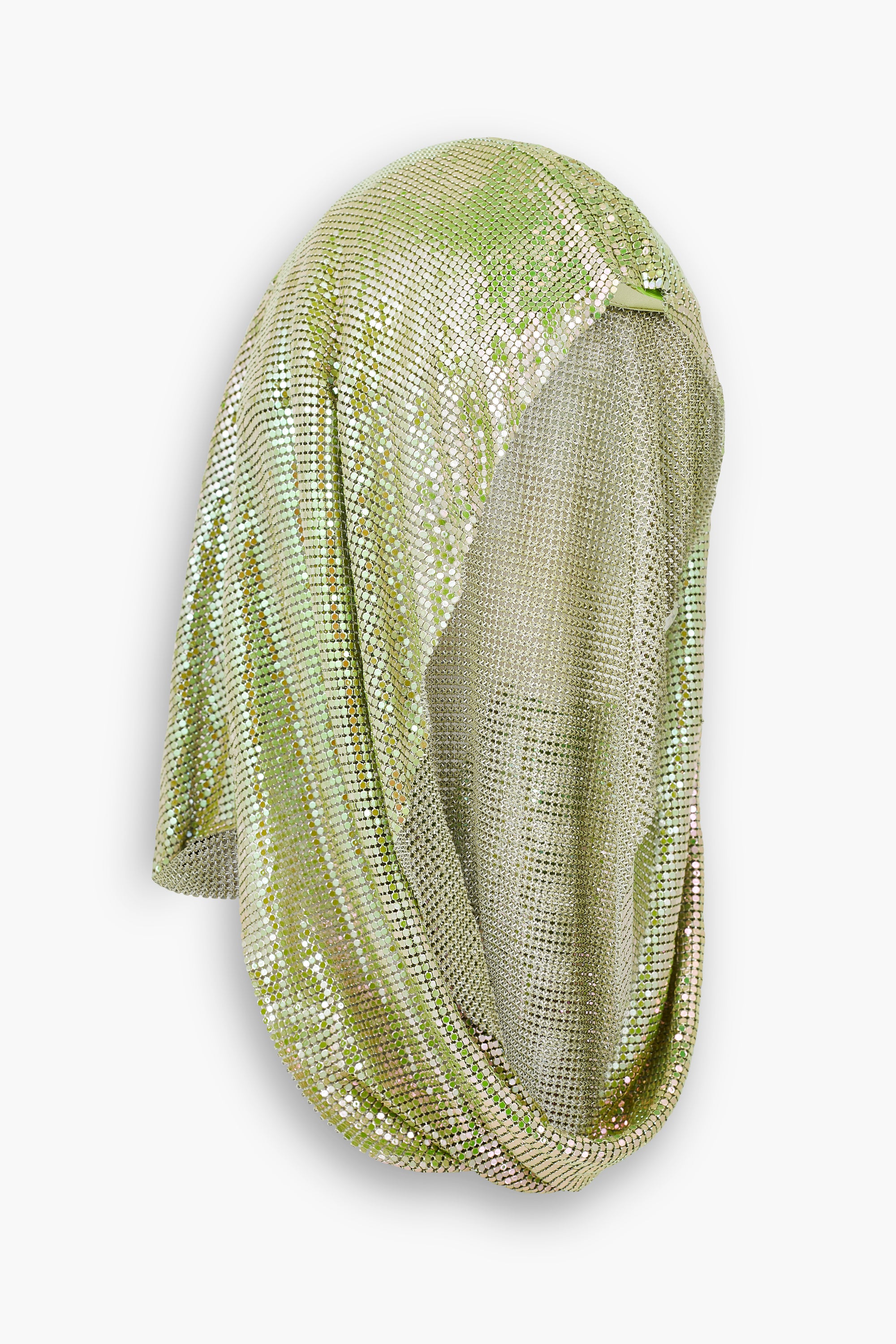 Chainmail Hood in Green Iridescent