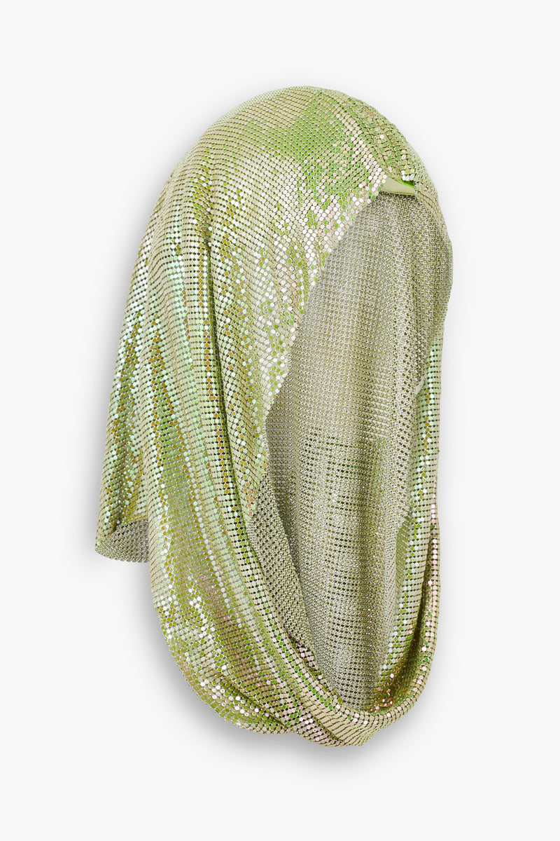 Chainmail Hood in Green Iridescent