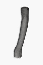 Crystal Embellished Fishnet Gloves in Black