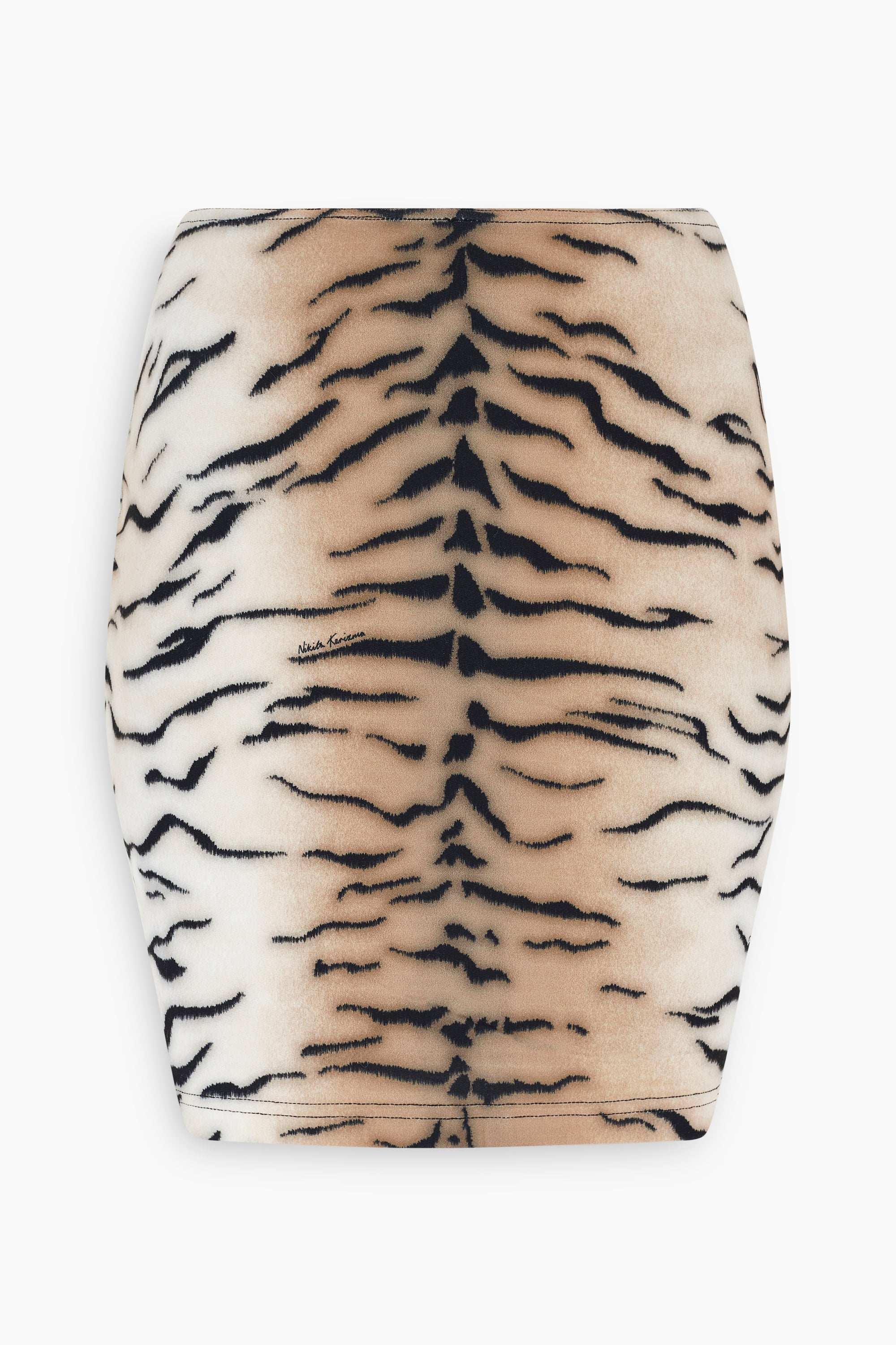 Jersey Mini Skirt in Tiger