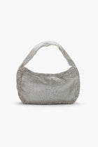 Crystal Embellished Fishnet Bag in Silver