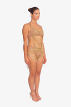 Chain & Charms Dress in Gold