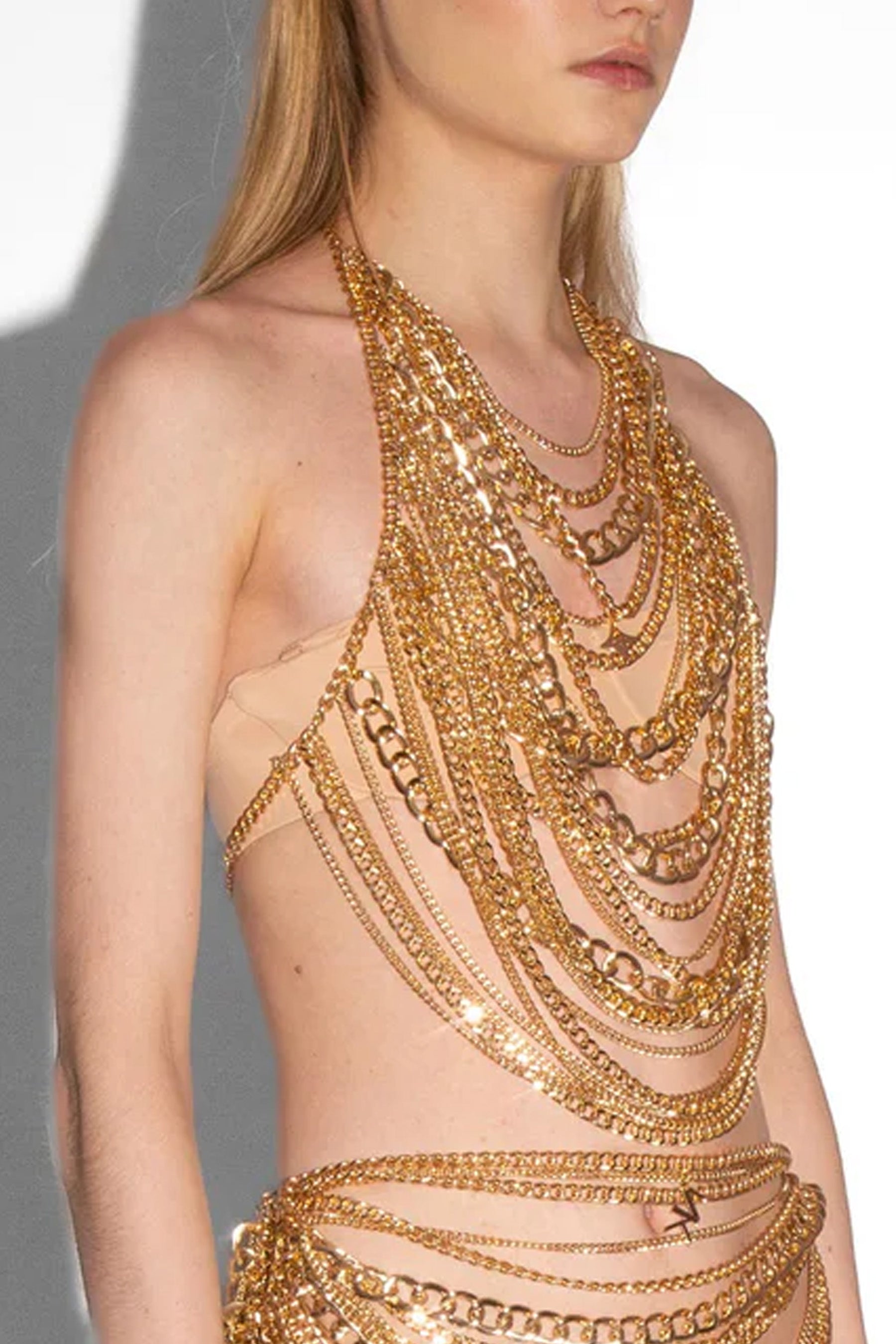 Chain & Charms Top in Gold