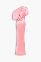 Bias Cut Silk Dress in Pink