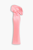 Bias Cut Silk Dress in Pink