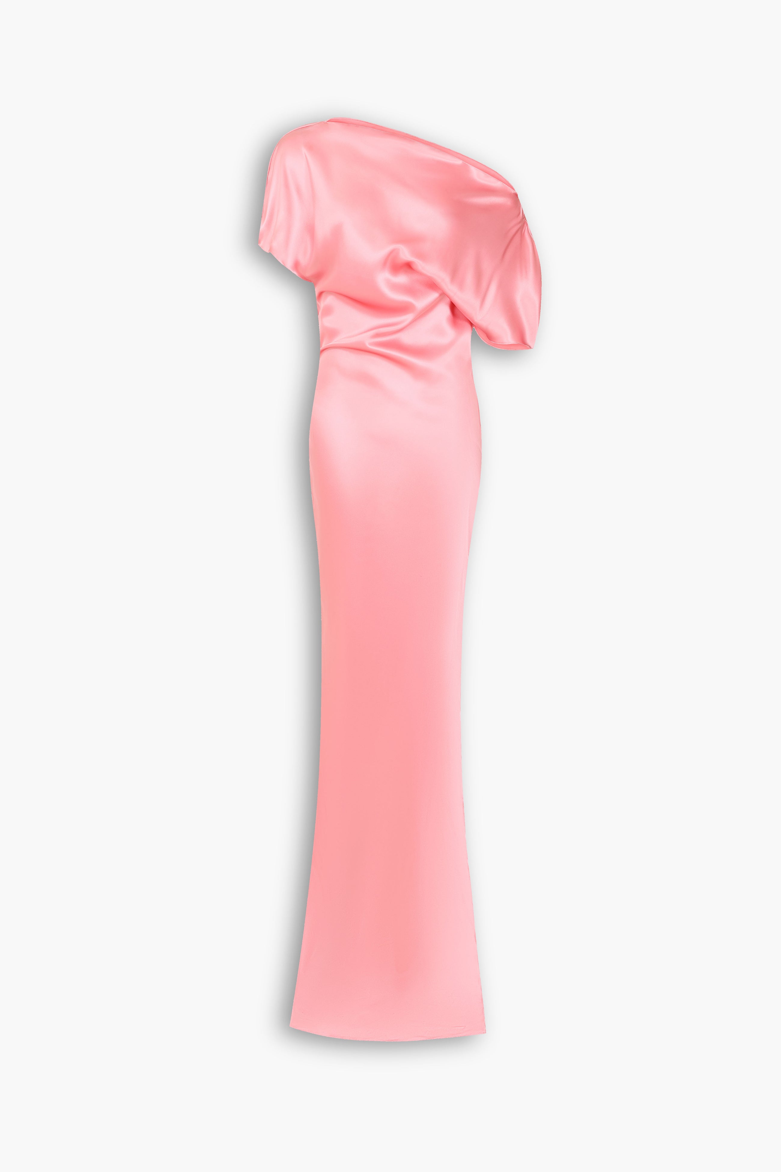 Bias Cut Silk Dress in Pink