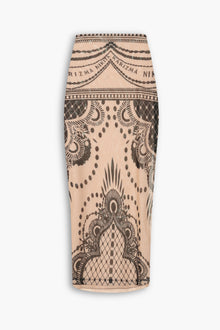 Henna Tattoo Skirt in Black