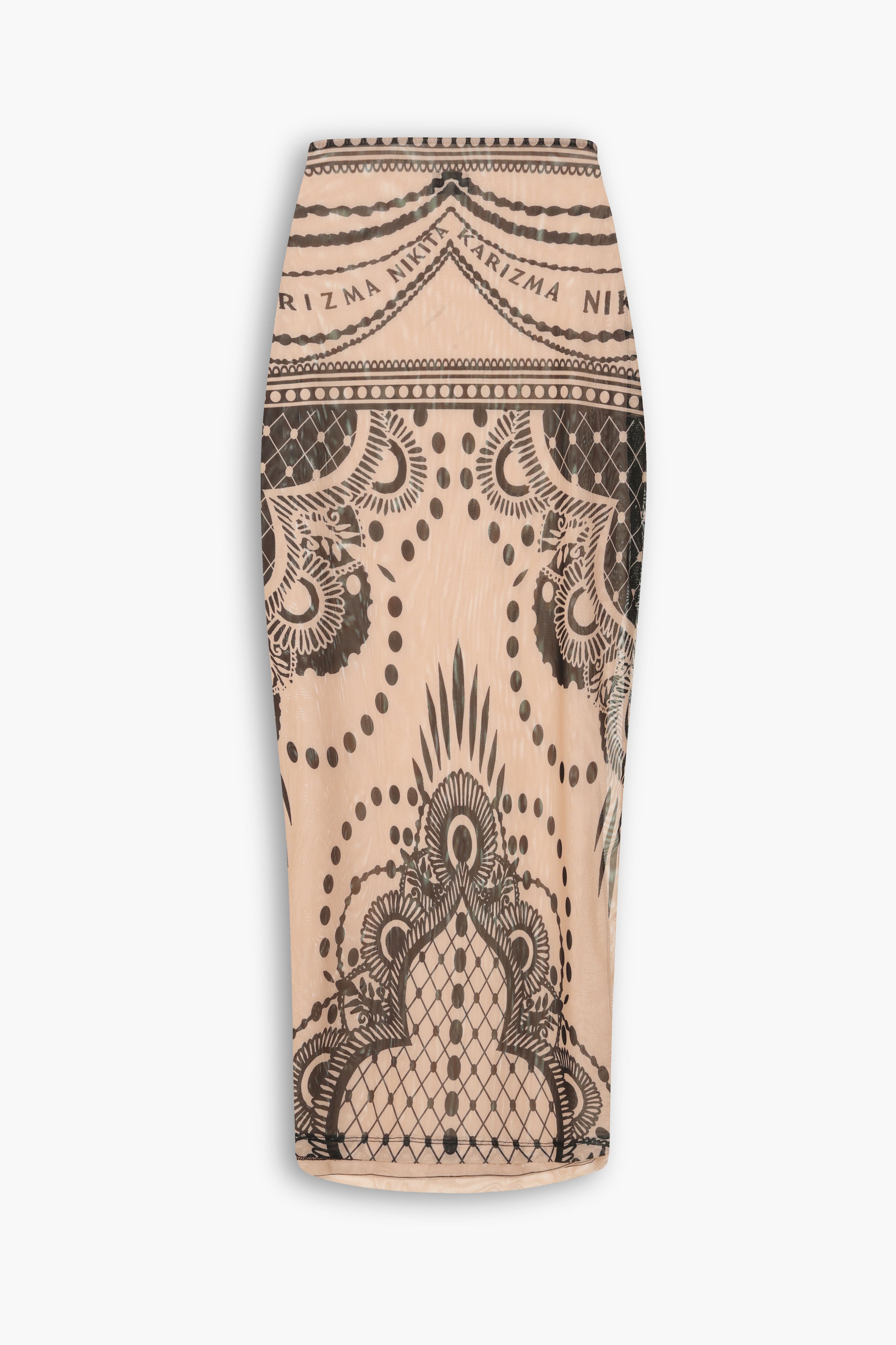 Henna Tattoo Skirt in Black