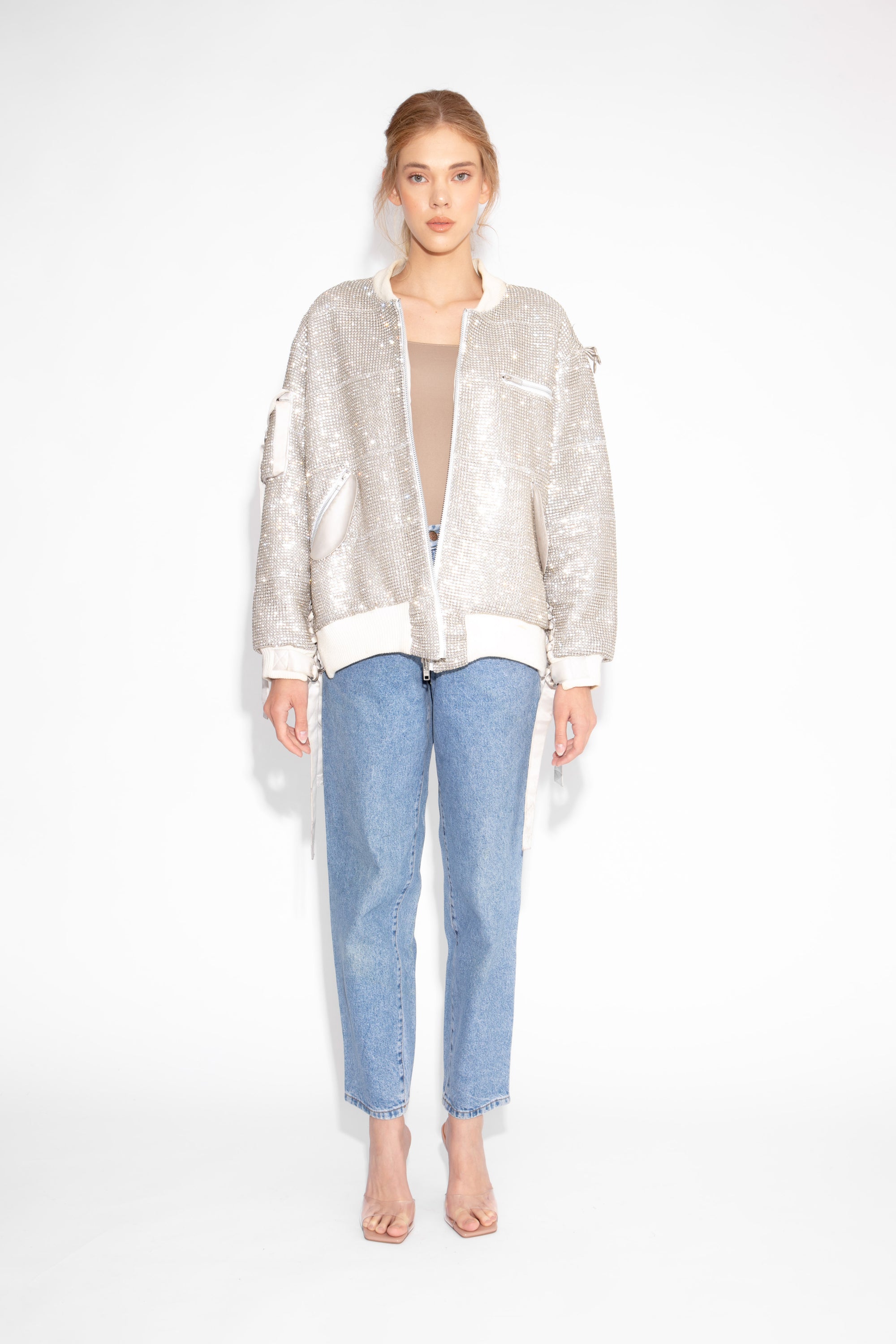 Crystal Bomber Jacket