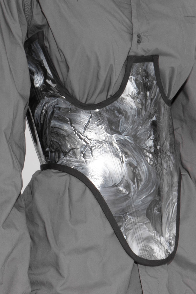 Magma Sculpted Underbust Corset in Monochrome
