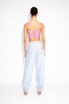 Crystal Corset Top in Pink