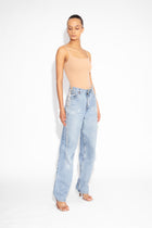 Vintage Crystal Lace Up Jeans