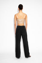 Crystal Corset Top in Gold