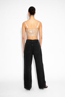Crystal Corset Top in Gold