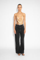 Double Chain Chainmail Top in Gold