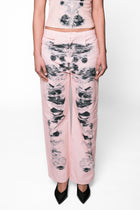 Alienis Print Jeans in Peach