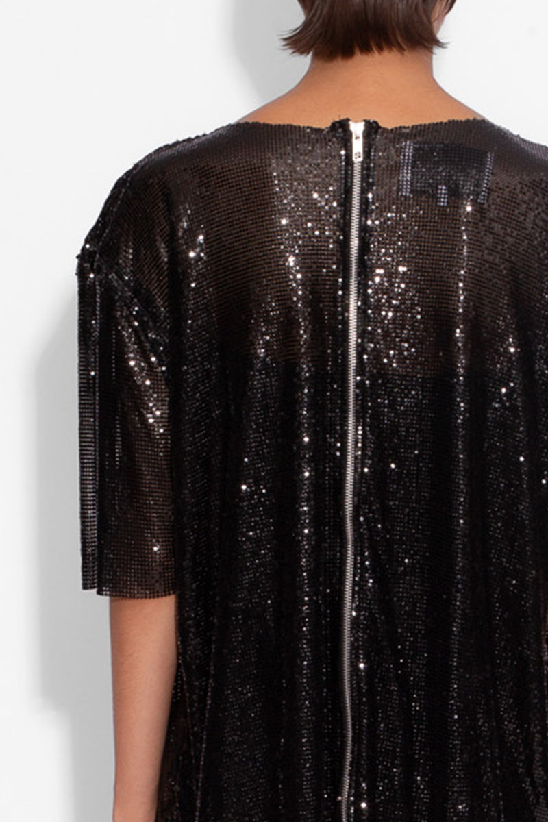 Boyfriend Chainmail T-Shirt in Black