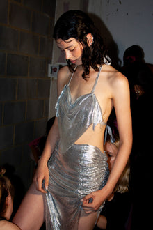 Sweetheart Chainmail Top in Silver