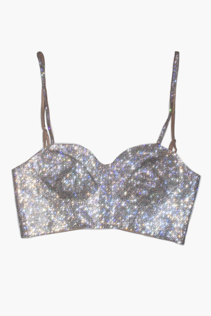 Crystal Sculpted-Cup Bralette