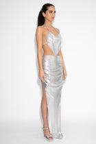 Chemical Reaction Chainmail Skirt in Silver