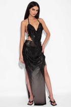 Chemical Reaction Black Chainmail Skirt