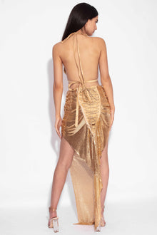 Chemical Reaction Gold Chainmail Skirt